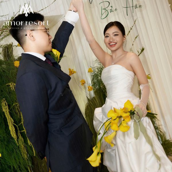 Trung tâm tiệc cưới gần Ung Văn Khiêm với không gian sang trọng, trang trí tinh tế và thuận tiện đón tiếp khách mời